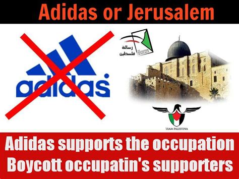 adidas boycott palestine.